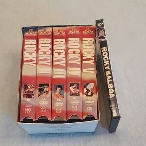 Rocky VHS and DVD Collection